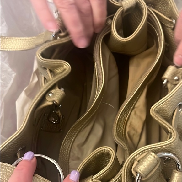 Gold Designer Women's Bag - Picture 3 of 8